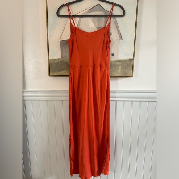 ANTHROPOLOGIE “Elyse” Slip Dress Burnt Orange Size Small - Picture 9 of 10